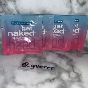 4x Get Naked Nail Polish Remover Pads Bath & Body Works